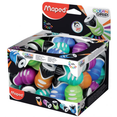 Taille crayon avec réservoir 1usage Clean Grip Maped