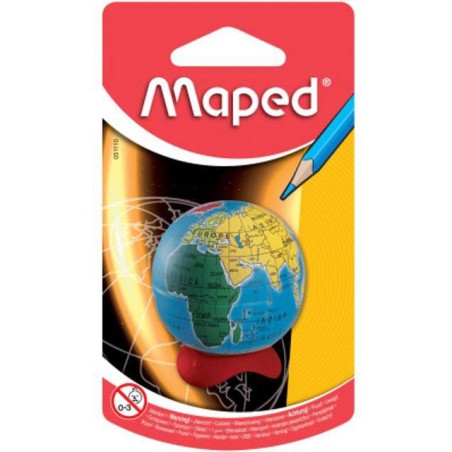 Taille crayon avec réservoir 1 usage Globe terrestre ss blister Maped
