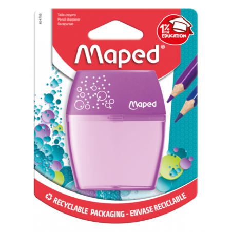 Taille-crayon shaker 2 trous réserve blister Maped