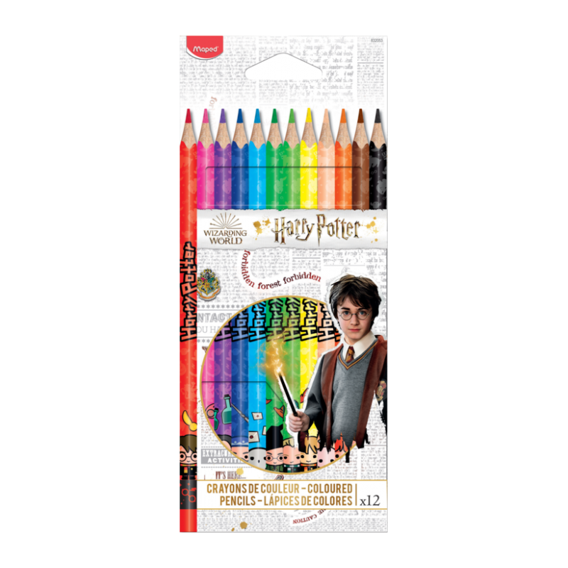 Crayon de couleur 18cm et 12cl HARRY POTTER Maped
