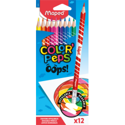 Crayon de couleur 18cm et 10cl+2 color'peps Maped