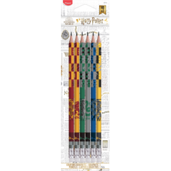 Crayon graphite graphpeps HB avec gomme HARY POTTER blister de 6 Maped
