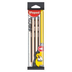 Crayon graphite HB blister 3 Maped