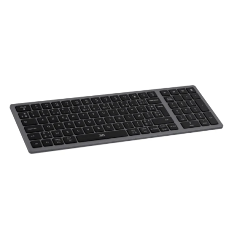 Clavier Bluetooth rechargeable ultra fin gris bleu iClick
