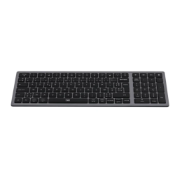 Clavier Bluetooth rechargeable ultra fin gris bleu iClick