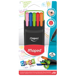 Feutre de bureau graph'peps COMPACT bte de 10 Maped