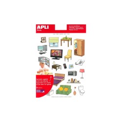 Gommettes them enlev. la maison 3flles APLI KIDS