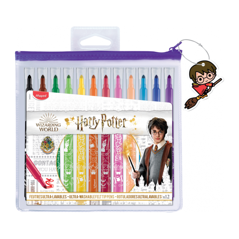 Feutre 12 couleurs pte Moyenne HARRY POTTER Maped
