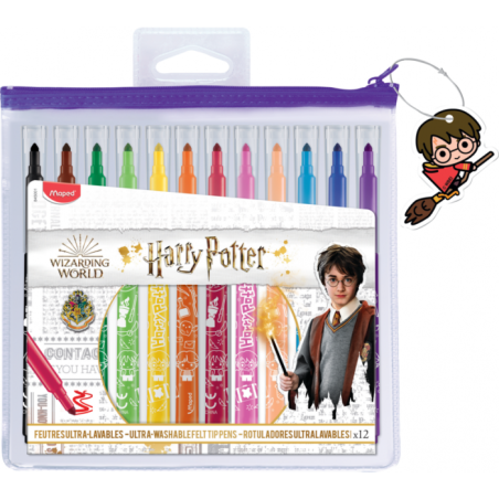 Feutre 12 couleurs pte Moyenne HARRY POTTER Maped