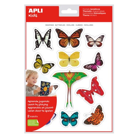 Gommettes Papillons 2flles APLI KIDS