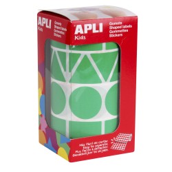 Gommette géométrique  forme assortie  VERT Apli-Agipa