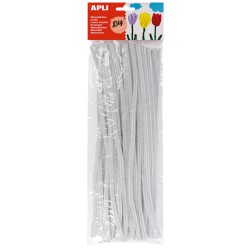 Chenilles blanc 30cm sach 50 APLI KIDS