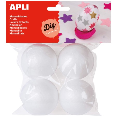 Boules polystyrene diam 45mm sach 4 APLI KIDS
