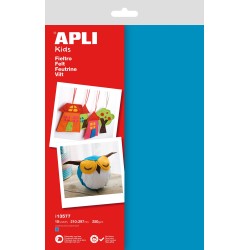 Feutrine A4 sach.10flles bleu APLI KIDS