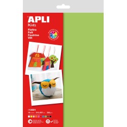 Feutrine A4 sach.10flles couleur ass APLI KIDS