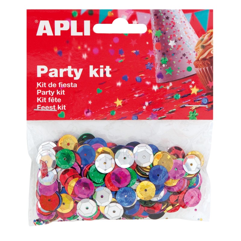 Confettis ronds relief 11mm sach 14gr APLI KIDS