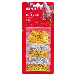 Confettis étoiles ass sach 5x2gr APLI KIDS