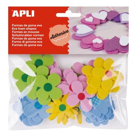 Forme en mousse adhésive fleur