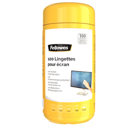 100 lingettes écran Fellowes