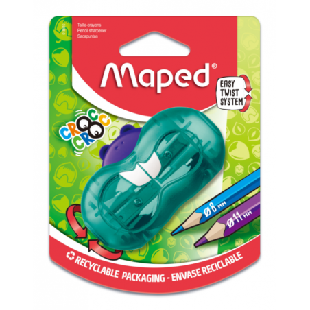 Taille crayon CROC CROC Twist 2 trous Ass blist Maped