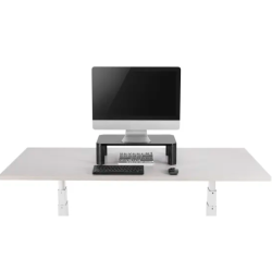 Stand écran ajustable en hauteur - noir ERGO LINE