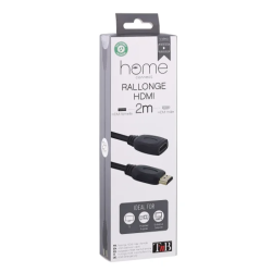 Rallonge HDMI M/F 19 broches 2m - noir TnB