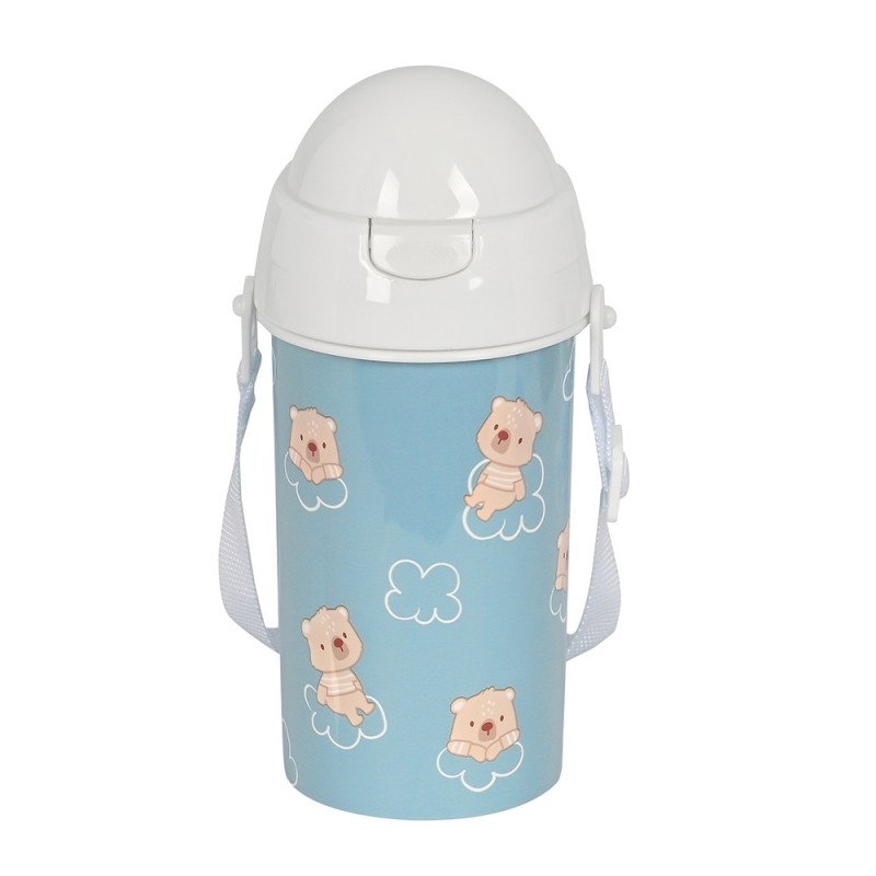 Gourde avec corde 500 ml ouverture auto PRÉSCOLAIRE BABY BEAR