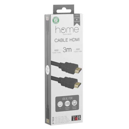 Câble HDMI M/M 19 broches 3m - noir TnB