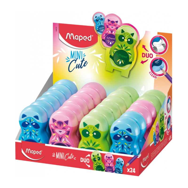 Taille crayon avec gomme LOOPY MINI CUTE KIDS Ass Maped