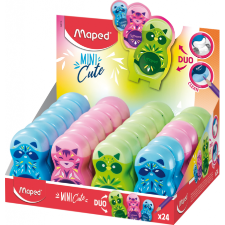 Taille crayon avec gomme LOOPY MINI CUTE KIDS Ass Maped