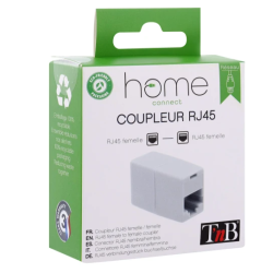 Coupleur RJ45 femelle / femelle - blanc TnB