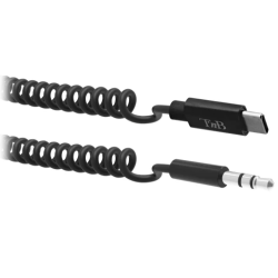 Câble USB-C vers Jack 3.5mm twist 1m50 - noir