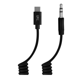 Câble USB-C vers Jack 3.5mm twist 1m50 - noir