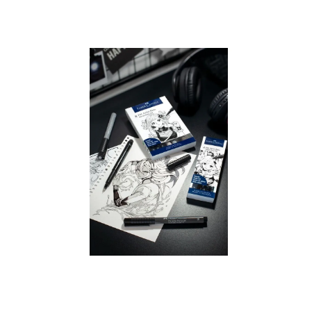 Feutre à dessin encrage manga assortie de 8