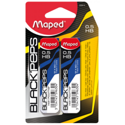 Mine 0,5 HB blister de 2 étuis Maped