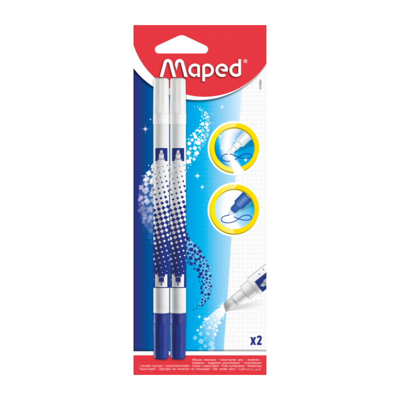 Effaceur bi-point (blister 2) Maped