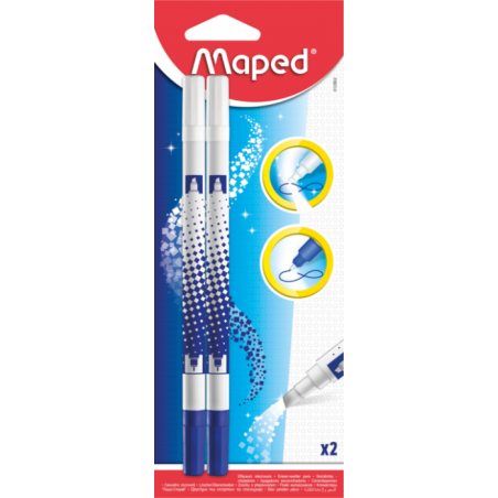 Effaceur bi-point (blister 2) Maped