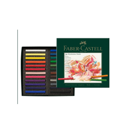 Pastel polychormos carré 24 cl Faber Castell