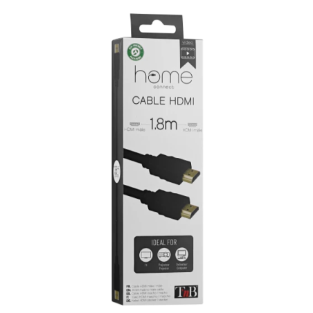 Câble HDMI M/M 19 broches 1.8m - noir