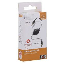 Câble rétractable jack 3,5/3,5