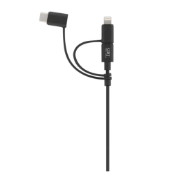 Câble de charge et synchronisation 3en1 micro USB+USB-C+Lightning(1.5