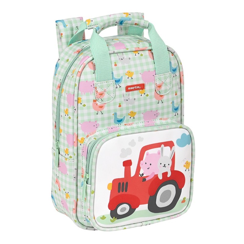 BACKPACK WITH HANDLES PRESCHOOL "FARM" SAFTA