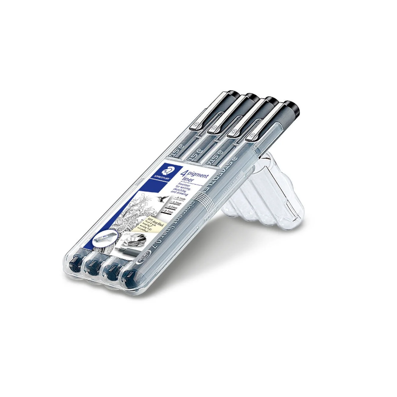 4 pigment liner black Blister de 04