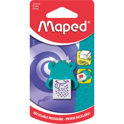 Gomme blanche avec fourreau plast Monster ss blister MAPED