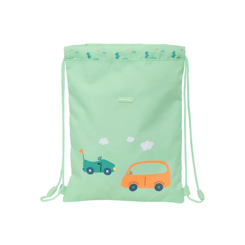 SAC DE GYM JUNIOR 34 CM PRÉSCOLAIRE VOITURES SAFTA