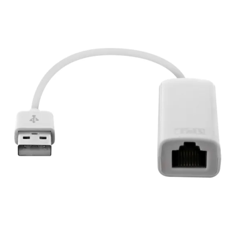 Adaptateur USB 2.0 vers RJ45 blanc