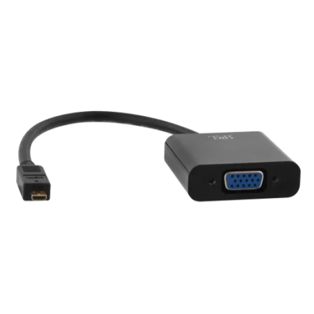 Adaptateur micro HDMI vers VGA noir