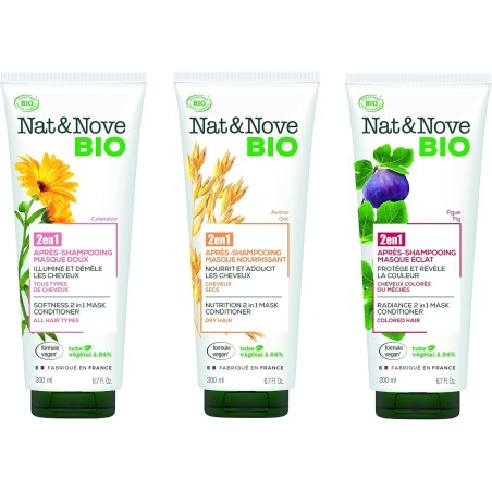 Après shampoing DOUCEUR tout type de cheveux 200ml NAT&NOVE