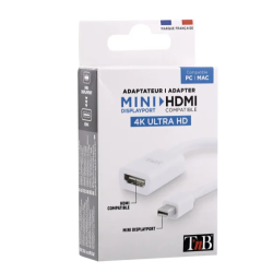 Adaptateur mini Display Port vers HDMI blanc