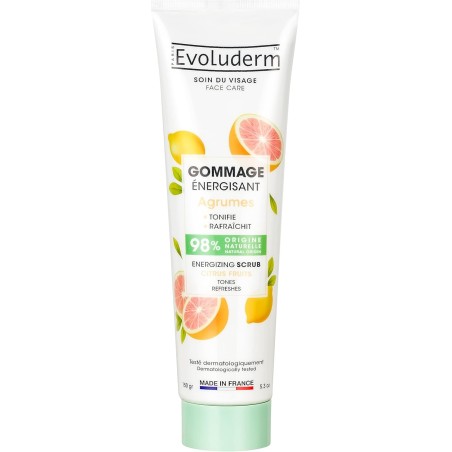 Gommage énergisant agrumes 150g vegan Evoluderm 22004